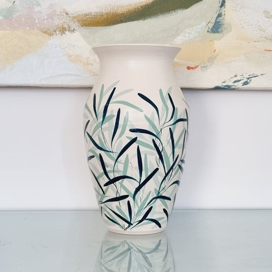 Leafy Textured Vases