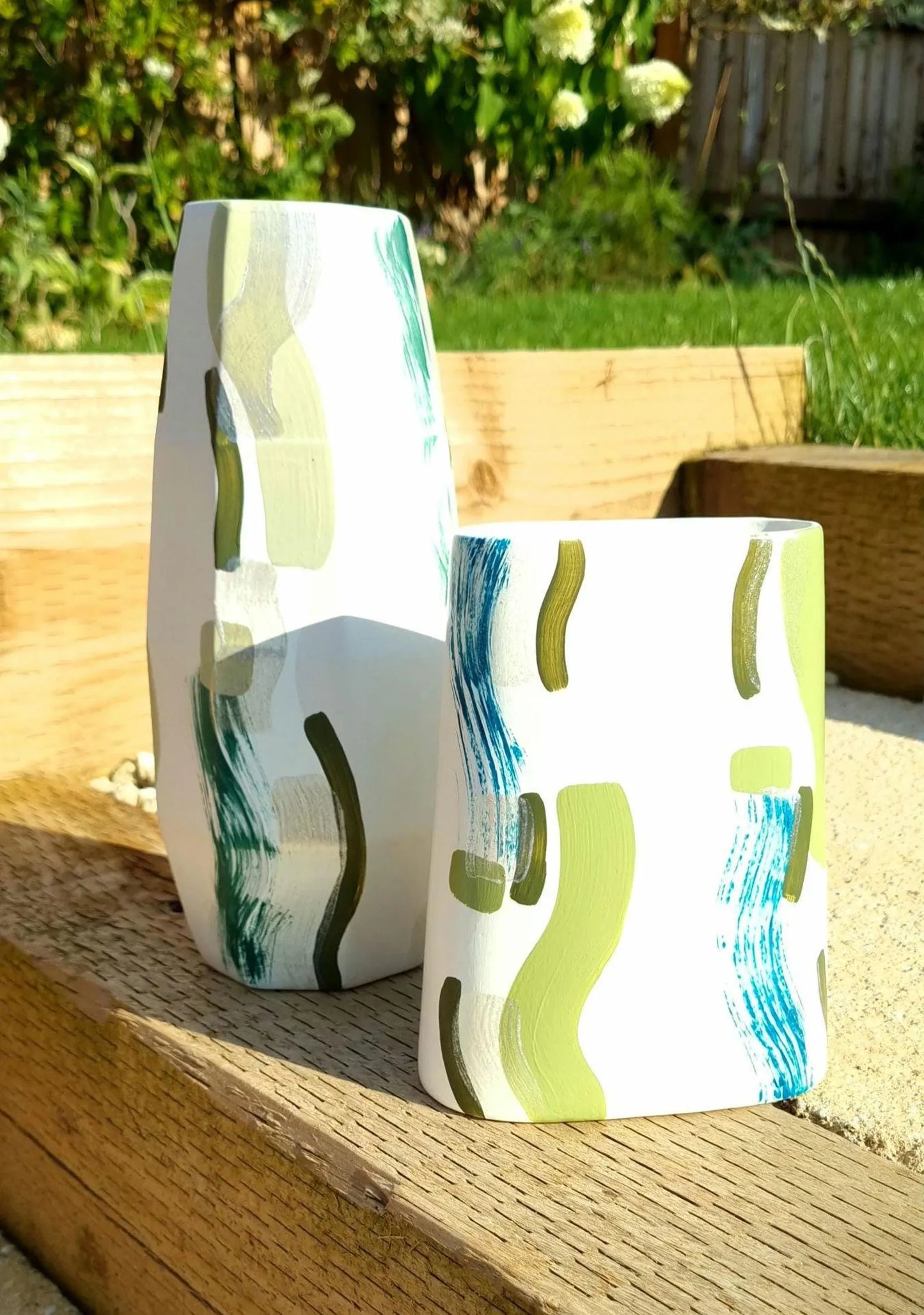 Abstract Geometric Tall Vase