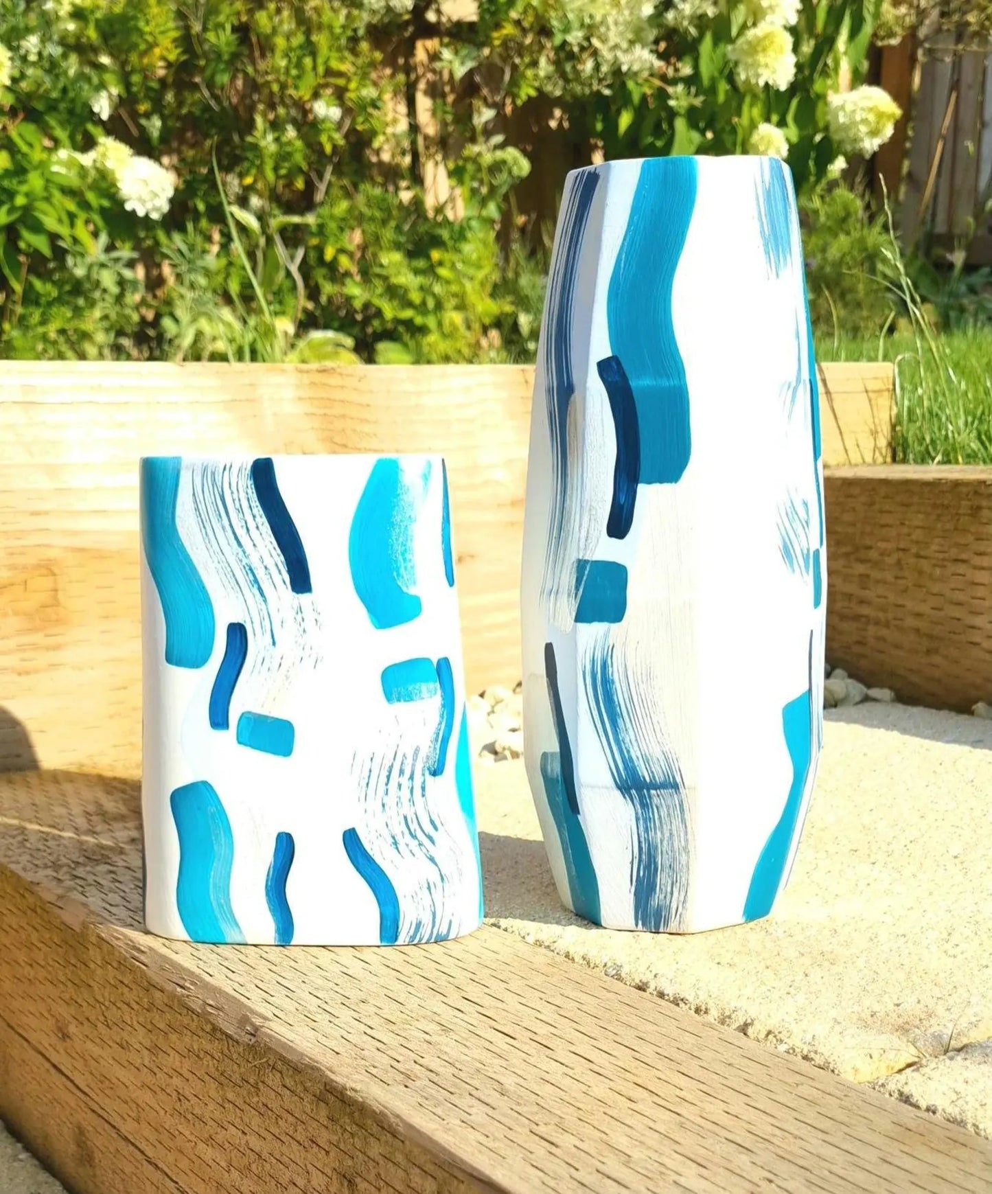 Abstract Geometric Tall Vase