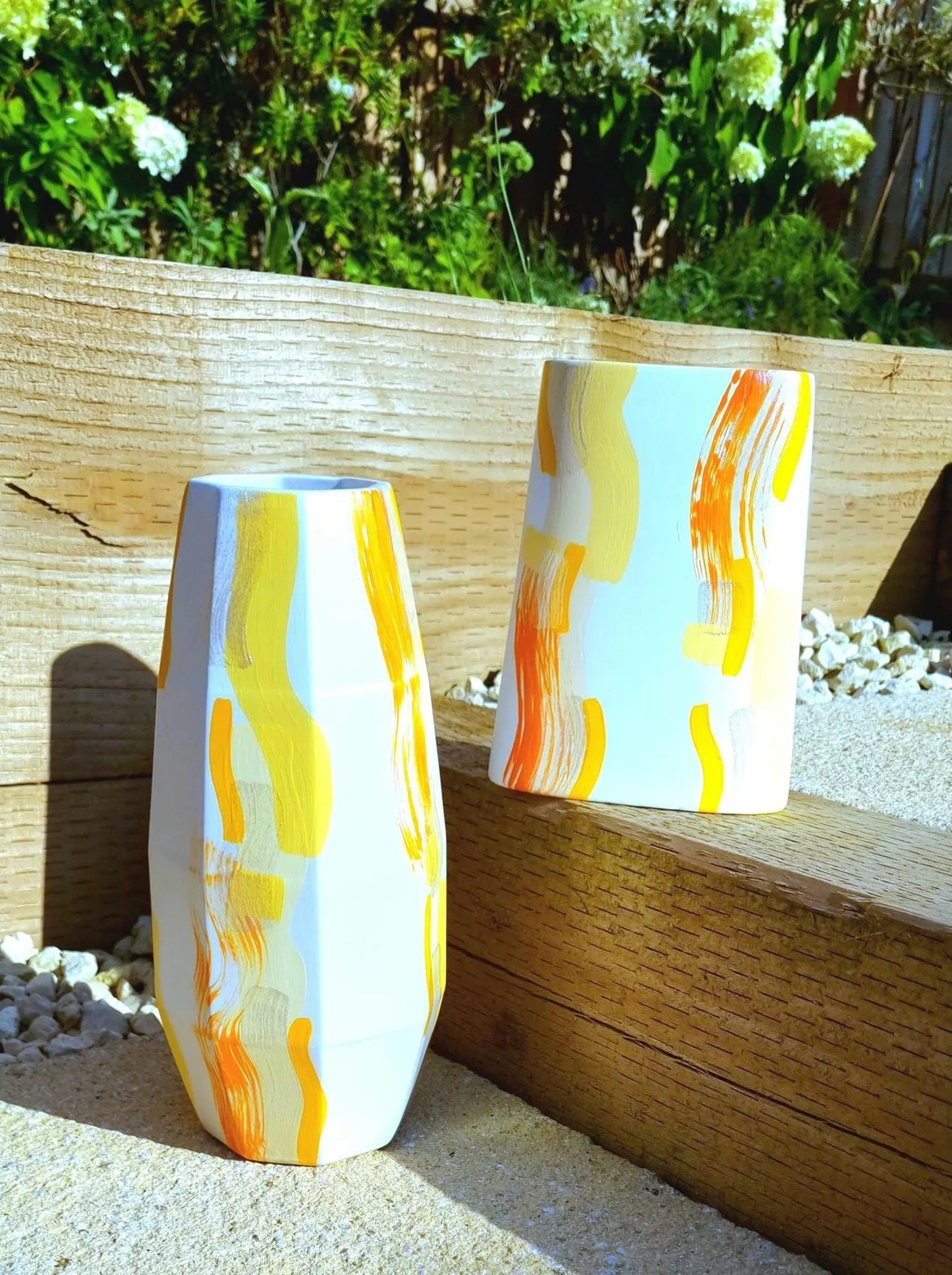 Abstract Geometric Tall Vase