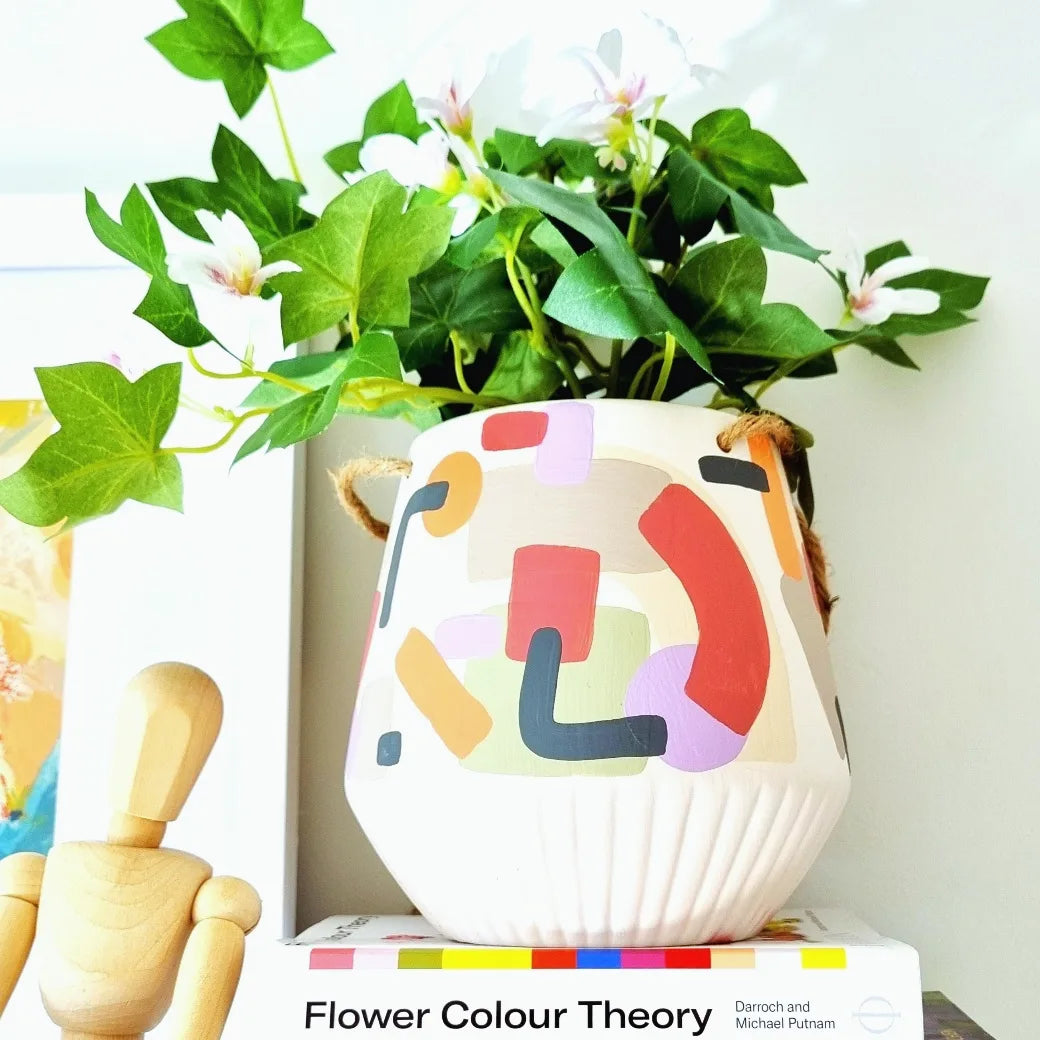 Abstract Shapes Hanging Planters