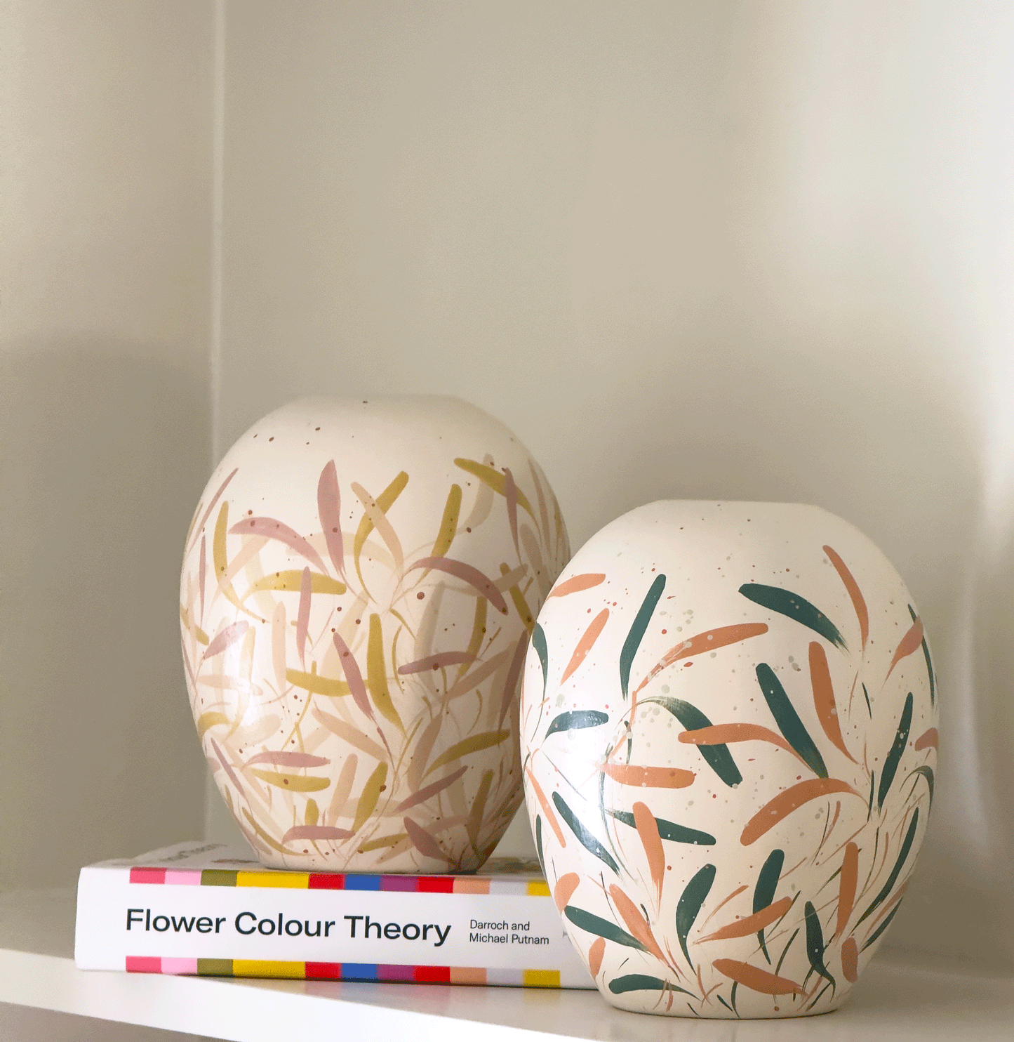 Short oval vase