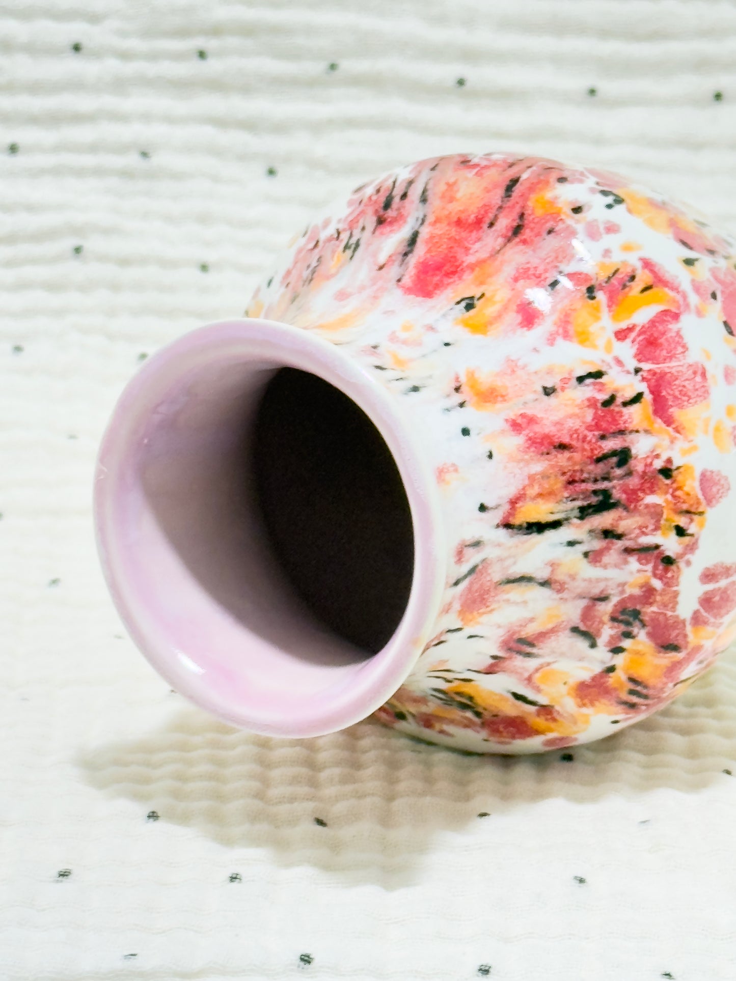 Pink Confetti mini vase